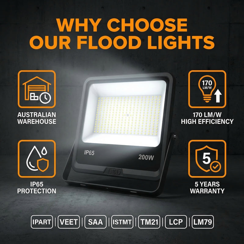 150W LED Flood Light Australia | 170LM/W IP65 Commercial Flood Light | ULA1L